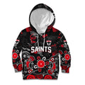 Personalized St Kilda Saints Kid Hoodie Aboriginal Dot Painting Graffiti Style