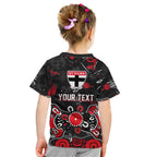 Personalized St Kilda Saints Kid T Shirt Aboriginal Dot Painting Graffiti Style