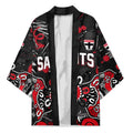 Personalized St Kilda Saints Kimono Aboriginal Dot Painting Graffiti Style