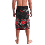 Personalized St Kilda Saints Lavalava Aboriginal Dot Painting Graffiti Style