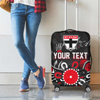 Personalized St Kilda Saints Luggage Cover Aboriginal Dot Painting Graffiti Style