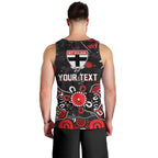Personalized St Kilda Saints Men Tank Top Aboriginal Dot Painting Graffiti Style