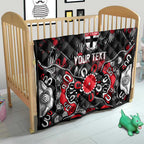 Personalized St Kilda Saints Quilt Aboriginal Dot Painting Graffiti Style