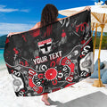Personalized St Kilda Saints Sarong Aboriginal Dot Painting Graffiti Style