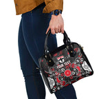Personalized St Kilda Saints Shoulder Handbag Aboriginal Dot Painting Graffiti Style