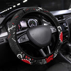 St Kilda Saints Steering Wheel Cover Aboriginal Dot Painting Graffiti Style