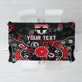 Personalized St Kilda Saints Tablecloth Aboriginal Dot Painting Graffiti Style