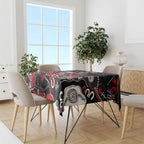 Personalized St Kilda Saints Tablecloth Aboriginal Dot Painting Graffiti Style