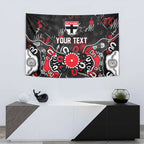 Personalized St Kilda Saints Tapestry Aboriginal Dot Painting Graffiti Style