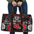 Personalized St Kilda Saints Travel Bag Aboriginal Dot Painting Graffiti Style