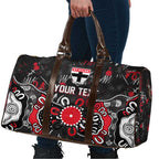 Personalized St Kilda Saints Travel Bag Aboriginal Dot Painting Graffiti Style
