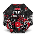 Personalized St Kilda Saints Umbrella Aboriginal Dot Painting Graffiti Style