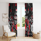 Personalized St Kilda Saints Window Curtain Aboriginal Dot Painting Graffiti Style