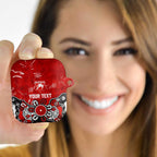 Personalized Sydney Swans AirPods Case Aboriginal Dot Painting Graffiti Style