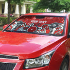 Personalized Sydney Swans Auto Sun Shade Aboriginal Dot Painting Graffiti Style