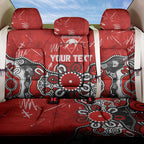 Personalized Sydney Swans Back Car Seat Cover Aboriginal Dot Painting Graffiti Style