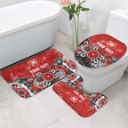 Personalized Sydney Swans Bathroom Set Aboriginal Dot Painting Graffiti Style