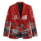 Personalized Sydney Swans Blazer Aboriginal Dot Painting Graffiti Style