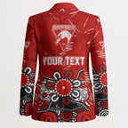Personalized Sydney Swans Blazer Aboriginal Dot Painting Graffiti Style