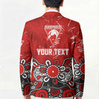 Personalized Sydney Swans Blazer Aboriginal Dot Painting Graffiti Style