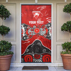 Personalized Sydney Swans Door Cover Aboriginal Dot Painting Graffiti Style