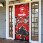 Personalized Sydney Swans Door Cover Aboriginal Dot Painting Graffiti Style