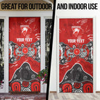 Personalized Sydney Swans Door Cover Aboriginal Dot Painting Graffiti Style