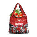 Personalized Sydney Swans Grocery Bag Aboriginal Dot Painting Graffiti Style