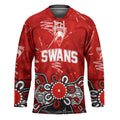 Personalized Sydney Swans Hockey Jersey Aboriginal Dot Painting Graffiti Style