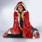 Personalized Sydney Swans Hooded Blanket Aboriginal Dot Painting Graffiti Style