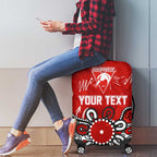 Personalized Sydney Swans Luggage Cover Aboriginal Dot Painting Graffiti Style