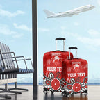 Personalized Sydney Swans Luggage Cover Aboriginal Dot Painting Graffiti Style