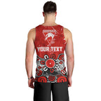 Personalized Sydney Swans Men Tank Top Aboriginal Dot Painting Graffiti Style