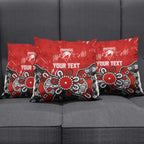Personalized Sydney Swans Pillow Cover Aboriginal Dot Painting Graffiti Style