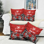 Personalized Sydney Swans Pillow Cover Aboriginal Dot Painting Graffiti Style