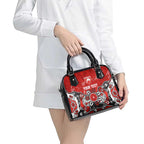 Personalized Sydney Swans Shoulder Handbag Aboriginal Dot Painting Graffiti Style