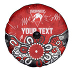 Personalized Sydney Swans Spare Tire Cover Aboriginal Dot Painting Graffiti Style