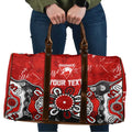 Personalized Sydney Swans Travel Bag Aboriginal Dot Painting Graffiti Style