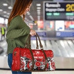 Personalized Sydney Swans Travel Bag Aboriginal Dot Painting Graffiti Style