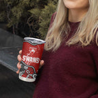 Personalized Sydney Swans Tumbler Cup Aboriginal Dot Painting Graffiti Style