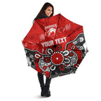 Personalized Sydney Swans Umbrella Aboriginal Dot Painting Graffiti Style