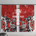 Personalized Sydney Swans Window Curtain Aboriginal Dot Painting Graffiti Style