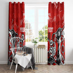 Personalized Sydney Swans Window Curtain Aboriginal Dot Painting Graffiti Style