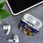 Personalized West Coast Eagles AirPods Case Aboriginal Dot Painting Graffiti Style