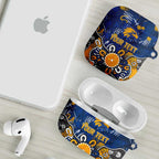 Personalized West Coast Eagles AirPods Case Aboriginal Dot Painting Graffiti Style