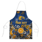 Personalized West Coast Eagles Apron Aboriginal Dot Painting Graffiti Style
