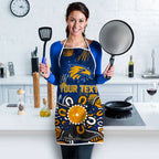 Personalized West Coast Eagles Apron Aboriginal Dot Painting Graffiti Style