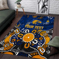 Personalized West Coast Eagles Area Rug Aboriginal Dot Painting Graffiti Style