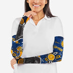 Personalized West Coast Eagles Arm Sleeves Aboriginal Dot Painting Graffiti Style