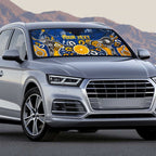 Personalized West Coast Eagles Auto Sun Shade Aboriginal Dot Painting Graffiti Style